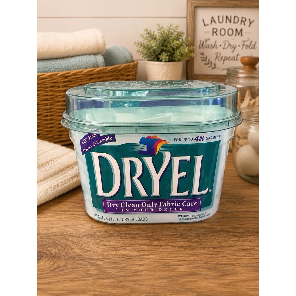 Dryel At Home Dry Cleaner Starter Kit 12 Load 48 Garments Clean UnOpened Box New